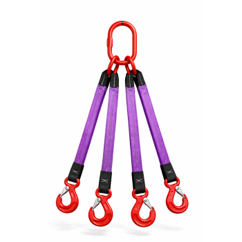 Zawiesia pasowe 4-ciegnowe 2.1t/1,5t  zakończone hakiem