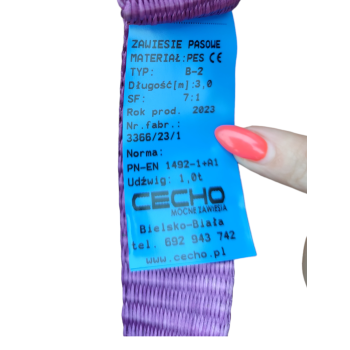 Zawiesie pasowe B-2 DOR 1,0t