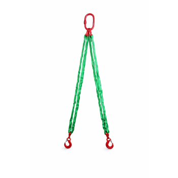 Zawiesie wężowe 2-cięgnowe 2t zakończone hakiem