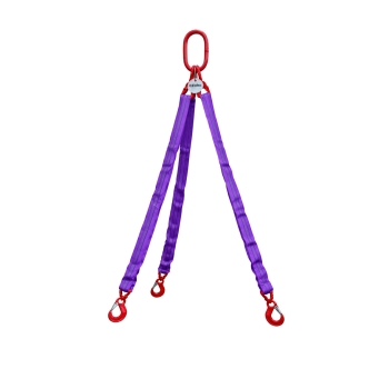 Zawiesia wężowe 3-cięgnowe 2.1t/1,5t  zakończone hakiem