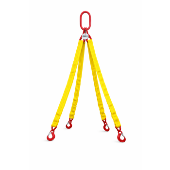 Zawiesia wężowe 4-cięgnowe 6,3t/4,5t  zakończone hakiem