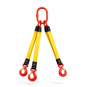 Zawiesia pasowe 3-ciegnowe 6,3t/4,5t  zakończone hakiem