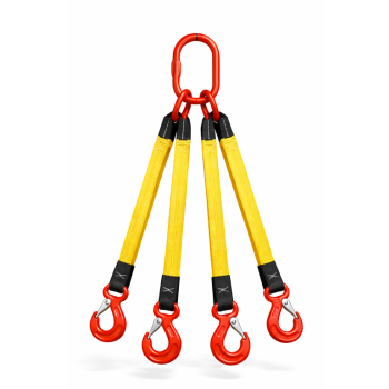 Zawiesia pasowe 4-ciegnowe 6,3t/4,5t  zakończone hakiem