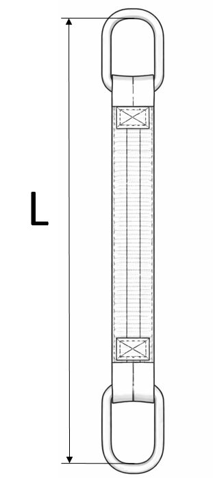 zawiesie pasowe 1-cięgnowe długość