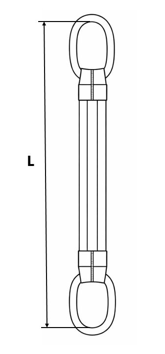 zawiesie pasowe 1-cięgnowe długość